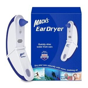 New In Box,Mack's Soothing Electric Warm Air Ear Dryer for Swimming/Water Sports